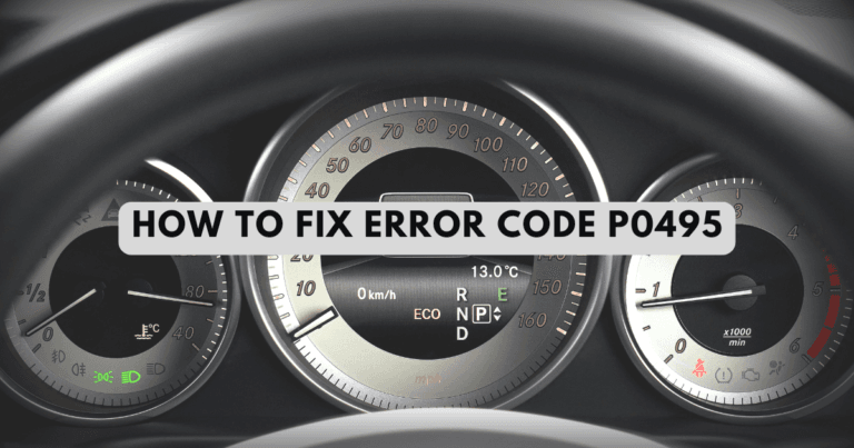 How to Fix Error Code P0495