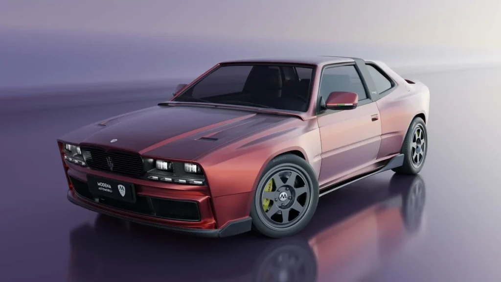 Maserati Shamal Biturbo engine front view