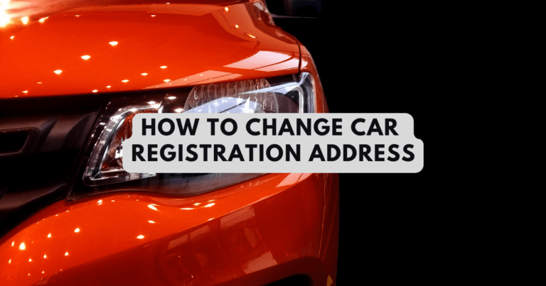 how to change car registration address